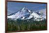 USA, Oregon, Deschutes National Forest. Autumn snow on Broken Top.-John Barger-Framed Photographic Print