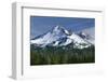 USA, Oregon, Deschutes National Forest. Autumn snow on Broken Top.-John Barger-Framed Photographic Print