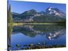 USA, Oregon, Deschutes National Forest. South Sister reflecting in Sparks Lake in early morning.-John Barger-Stretched Canvas