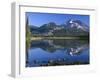 USA, Oregon, Deschutes National Forest. South Sister reflecting in Sparks Lake in early morning.-John Barger-Framed Premium Photographic Print