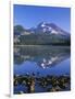USA, Oregon. Deschutes National Forest, South Sister reflects in Sparks Lake in early morning.-John Barger-Framed Photographic Print