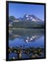 USA, Oregon. Deschutes National Forest, South Sister reflects in Sparks Lake in early morning.-John Barger-Framed Photographic Print