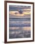 USA, Oregon, Florence. Sunset reflections at North Jetty Beach-Ann Collins-Framed Photographic Print