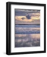 USA, Oregon, Florence. Sunset reflections at North Jetty Beach-Ann Collins-Framed Photographic Print