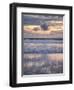 USA, Oregon, Florence. Sunset reflections at North Jetty Beach-Ann Collins-Framed Photographic Print