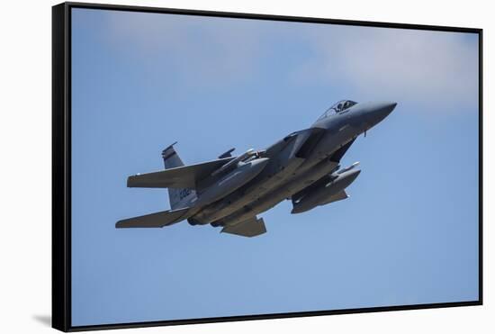 USA, Oregon, Hillsboro, F-15C Eagles.-Rick A Brown-Framed Stretched Canvas