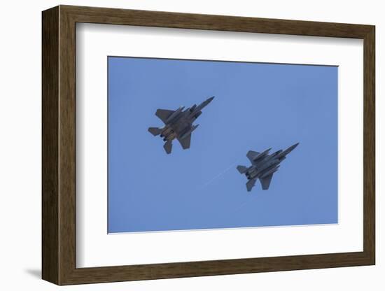 USA, Oregon, Hillsboro, F-15C Eagles.-Rick A Brown-Framed Photographic Print