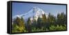 USA, Oregon, Hood River County. The sun sets on Mount Hood.-Christopher Reed-Framed Stretched Canvas