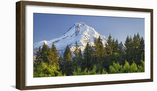 USA, Oregon, Hood River County. The sun sets on Mount Hood.-Christopher Reed-Framed Photographic Print