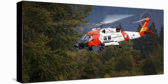 USA, Oregon, Hood River, Us Coast Guard Hh60 Jayhawk-Rick A. Brown-Stretched Canvas