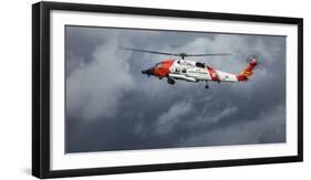 USA, Oregon, Hood River, Us Coast Guard Hh60 Jayhawk-Rick A. Brown-Framed Photographic Print