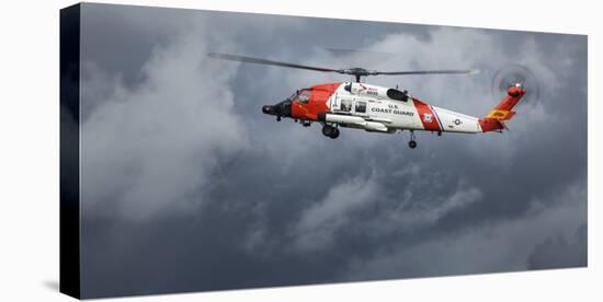 USA, Oregon, Hood River, Us Coast Guard Hh60 Jayhawk-Rick A. Brown-Stretched Canvas