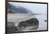 USA, Oregon. Hug Point State Park, foggy beach.-Rob Tilley-Framed Photographic Print