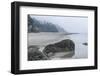 USA, Oregon. Hug Point State Park, foggy beach.-Rob Tilley-Framed Photographic Print