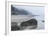 USA, Oregon. Hug Point State Park, foggy beach.-Rob Tilley-Framed Photographic Print