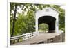 USA, Oregon, Lane County, Jasper, Place Road, Fall Creek. Pengra Covered Bridge-Emily Wilson-Framed Photographic Print