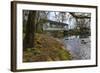 USA, Oregon, Larwood Wayside, Larwood Bridge in early Spring.-Rick A. Brown-Framed Photographic Print