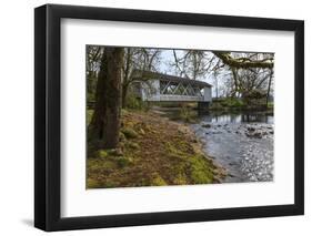 USA, Oregon, Larwood Wayside, Larwood Bridge in early Spring.-Rick A. Brown-Framed Photographic Print