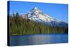 USA, Oregon, Mt. Hood National Forest, boaters enjoying Lost lake.-Rick A. Brown-Stretched Canvas