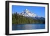 USA, Oregon, Mt. Hood National Forest, boaters enjoying Lost lake.-Rick A. Brown-Framed Photographic Print