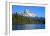 USA, Oregon, Mt. Hood National Forest, boaters enjoying Lost lake.-Rick A. Brown-Framed Photographic Print