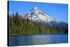USA, Oregon, Mt. Hood National Forest, boaters enjoying Lost lake.-Rick A. Brown-Stretched Canvas