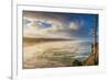 USA, Oregon, Newport. Ocean beach at sunrise.-Jaynes Gallery-Framed Photographic Print