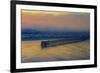 USA, Oregon, Newport. Ocean pier and marina at sunrise.-Jaynes Gallery-Framed Photographic Print