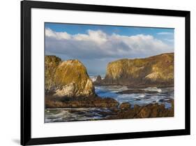 USA, Oregon. Ocean and coastal rocks.-Jaynes Gallery-Framed Photographic Print