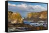 USA, Oregon. Ocean and coastal rocks.-Jaynes Gallery-Framed Stretched Canvas
