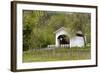 USA, Oregon, Philomath. Harris Bridge Vineyard by the Covered Bridge-Janis Miglavs-Framed Photographic Print