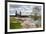 USA, Oregon, Portland. Cherry trees in bloom along Willamette River.-Jaynes Gallery-Framed Premium Photographic Print