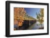 USA, Oregon, Portland. Interstate Bridge crossing Columbia River.-Jaynes Gallery-Framed Photographic Print