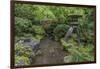 USA, Oregon, Portland, Lantern in a garden.-Rob Tilley-Framed Photographic Print