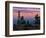 USA, Oregon, Portland. Mt. Hood with moonrise at sunset.-Jaynes Gallery-Framed Photographic Print