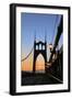 Usa, Oregon, Portland. St. Johns Bridge at sunrise.-Jaynes Gallery-Framed Photographic Print