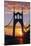 USA, Oregon, Portland. St. Johns Bridge at sunrise.-Jaynes Gallery-Mounted Photographic Print