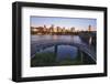 USA, Oregon, Portland. Vera Katz Eastbank Esplanade along Willamette River.-Jaynes Gallery-Framed Photographic Print