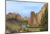 USA, Oregon, Redmond, Terrebonne. Smith Rock State Park. Crooked River. Basalt rocks and cliffs.-Emily Wilson-Mounted Photographic Print