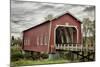 USA, Oregon, Scio, Shimanek Bridge. Digital Composite.-Rick A. Brown-Mounted Photographic Print