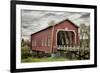 USA, Oregon, Scio, Shimanek Bridge. Digital Composite.-Rick A. Brown-Framed Photographic Print