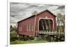 USA, Oregon, Scio, Shimanek Bridge. Digital Composite.-Rick A. Brown-Framed Photographic Print