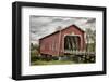 USA, Oregon, Scio, Shimanek Bridge. Digital Composite.-Rick A. Brown-Framed Photographic Print