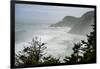 USA, Oregon. Seal Cove in fog on Pacific Coast Scenic Byway between Florence and Newport.-Alison Jones-Framed Photographic Print