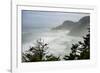 USA, Oregon. Seal Cove in fog on Pacific Coast Scenic Byway between Florence and Newport.-Alison Jones-Framed Photographic Print