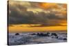 USA, Oregon, Seal Rock Beach. Sunset seascape.-Jaynes Gallery-Stretched Canvas