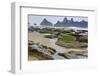 USA, Oregon, Seal Rock State Park. Rocky Beach at Low Tide-Jean Carter-Framed Photographic Print