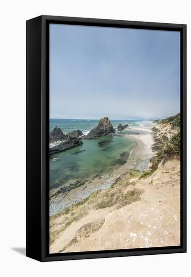 USA, Oregon. Seal Rocks State Park, Seal Rocks.-Rob Tilley-Framed Stretched Canvas