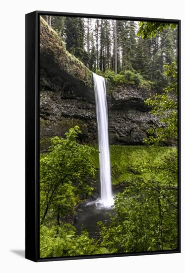 USA, Oregon, Silver Falls State Park, South Falls-Joe Restuccia III-Framed Stretched Canvas