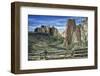 USA, Oregon, Smith Rock State Park, Crooked River winds through volcanic tuff formations with split-Mark Williford-Framed Photographic Print